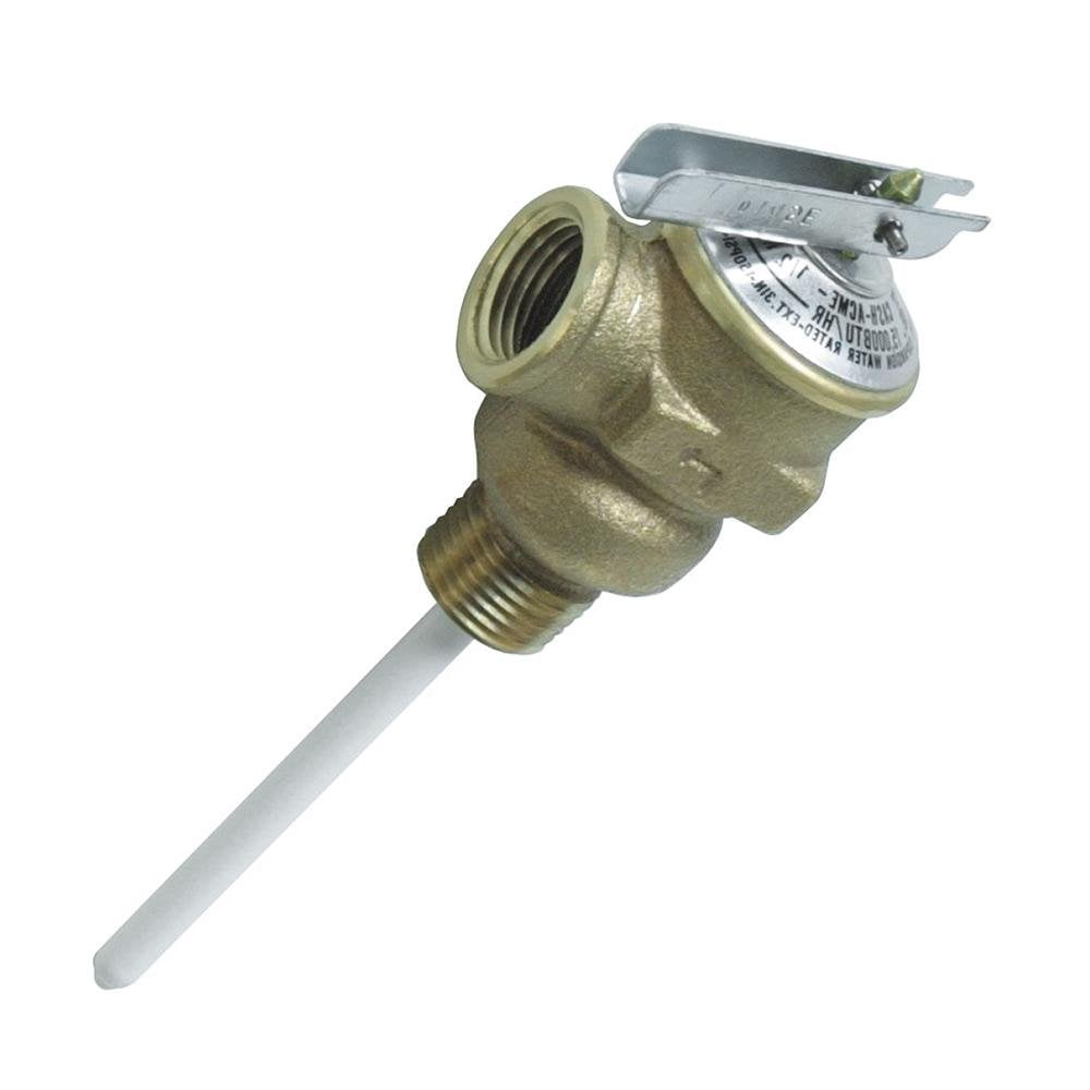 Camco Temperature & Pressure Relief Valve - 1/2" Valve w/4" Probe - 10423