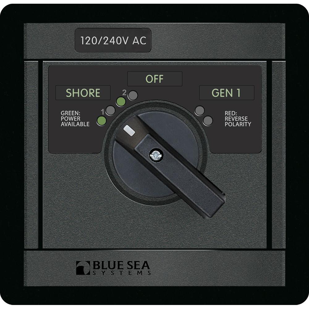 Blue Sea 1480 10/240V AC Rotary 65A OFF + 2 Sources 2x120V/1x240V - 1480