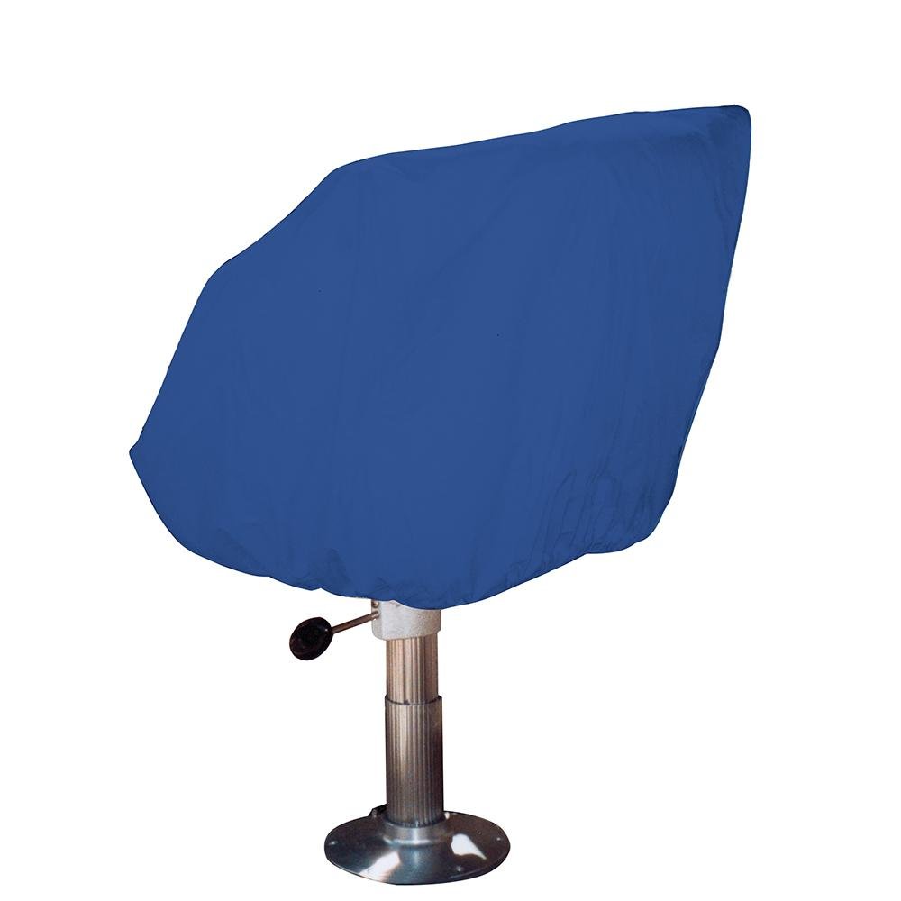 Taylor Made - Helm/Bucket/Fixed Back Boat Seat Cover - Rip/Stop Polyester - Navy Blue - 24"H x 24"W x 22"D - 80230