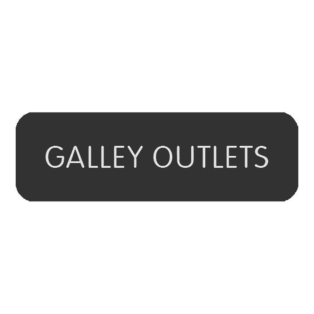 Blue SeaLarge Format Label - "Galley Outlets" - 8063-0224