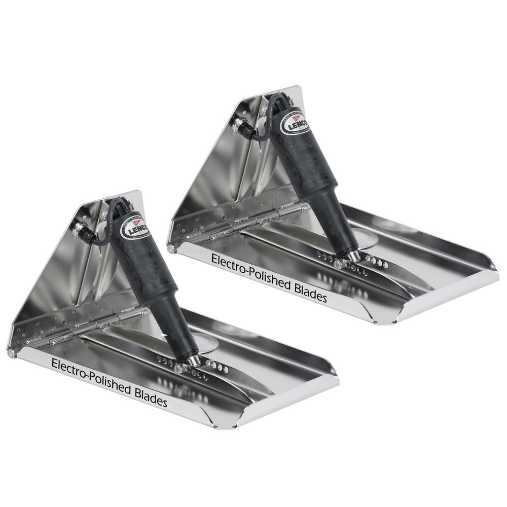 Lenco 17" x 12" Extreme Duty Performance Trim Tab Kit w/o Switch Kit 12V - 15045-101