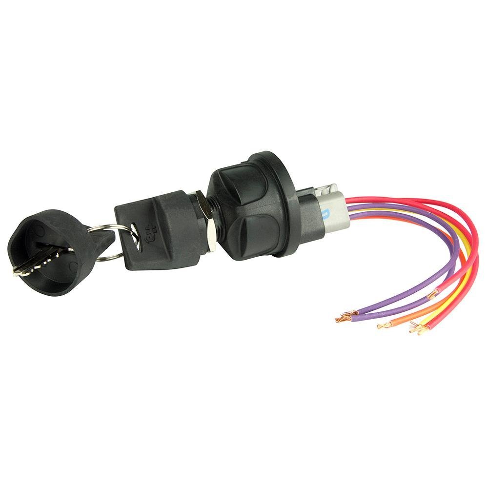 BEP 4-Position Sealed Nylon Ignition Switch - Accessory/OFF/Ignition Accessory/Start - 1001603