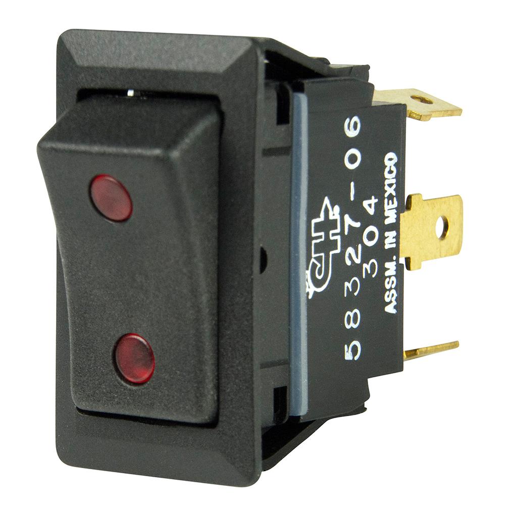 BEP SPDT Rocker Switch - 2-LEDs - 12V/24V - ON/OFF/ON - 1001715