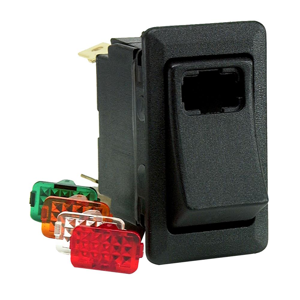 Cole Hersee Lighted Rocker Switch SPST On-Off 4 Blade - 58328-101-BP