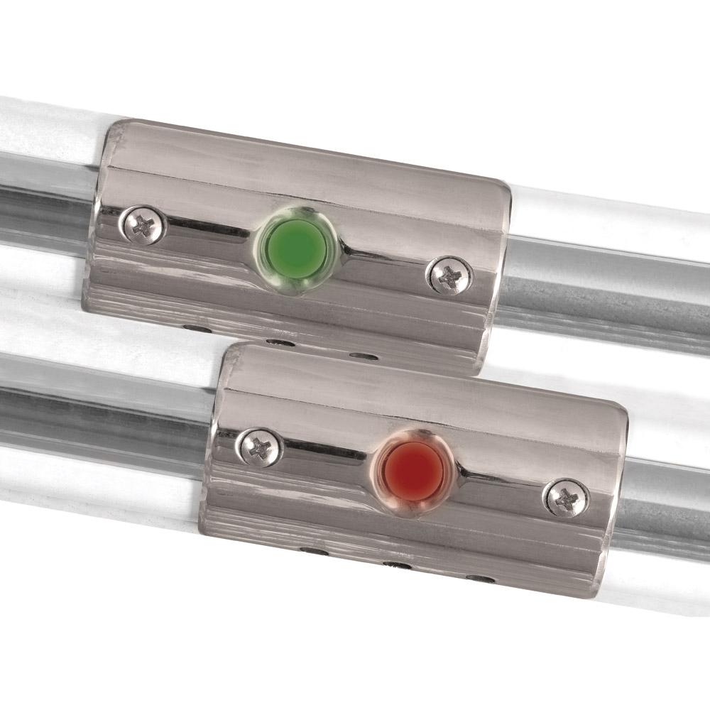 TACO Rub Rail Mounted Navigation Lights for Boats Up To 30 - Port Starboard Included - F38-6602-1