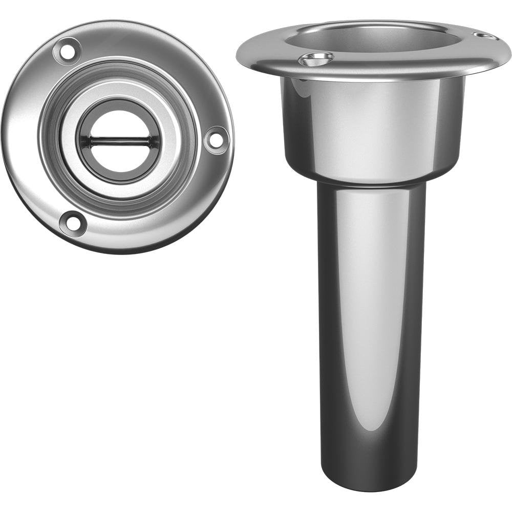 Mate Series Stainless Steel 0 Rod Cup Holder - Open - Round Top - C1000ND