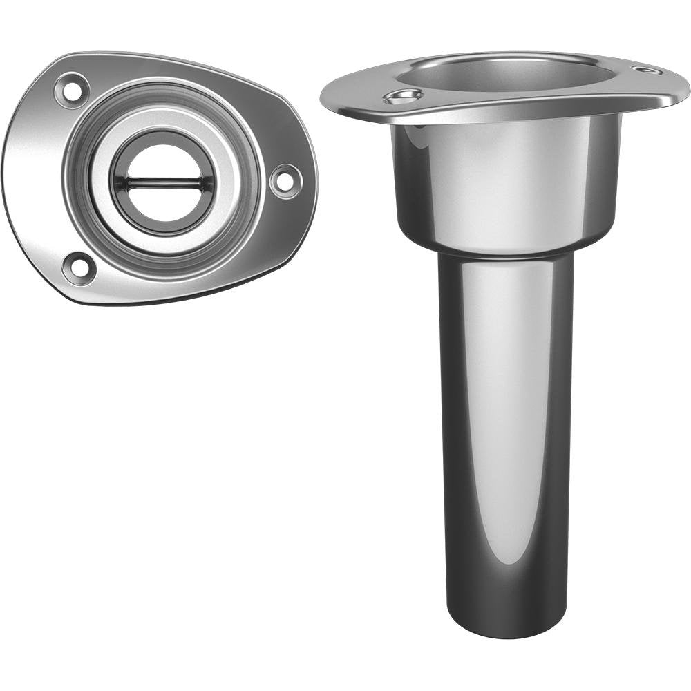 Mate Series Stainless Steel 0 Rod Cup Holder - Open - Oval Top - C2000ND