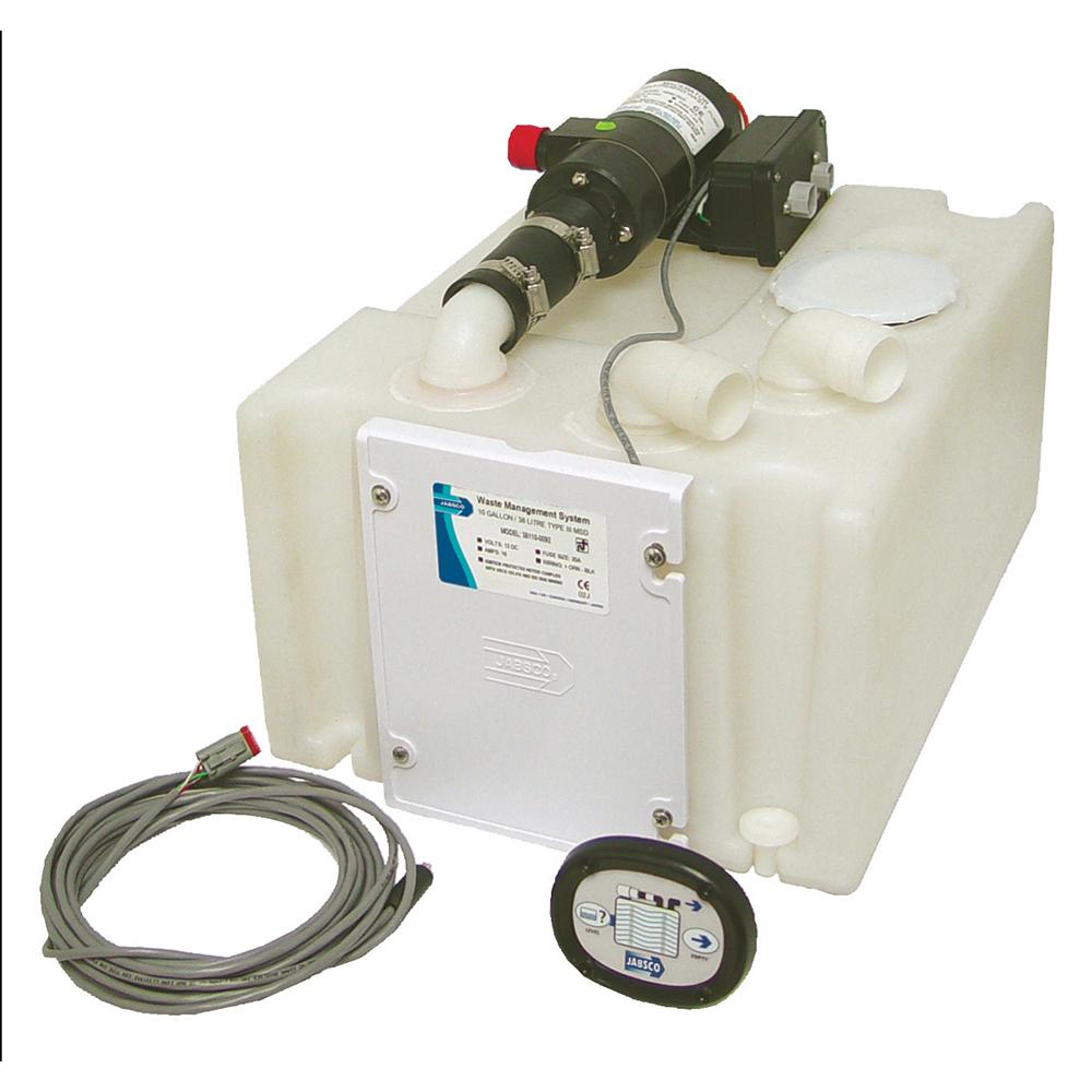 Jabsco Waste Management System w/Holding Tank & 12V Pump - 38110-0092