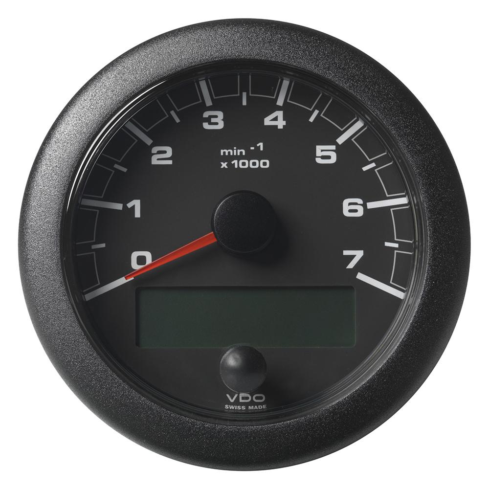VDO 3-3/8" (85mm) OceanLink NMEA 2000 Tach - 7000 RPM - Black Dial Bezel
