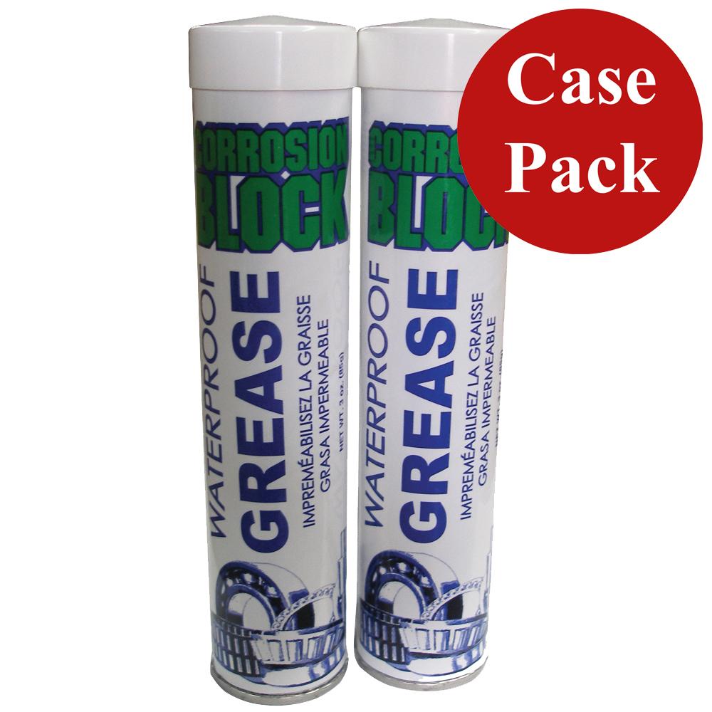 Corrosion Block High Performance Waterproof Grease - (2)2oz Tube - Non-Hazmat, Non-Flammable Non-Toxic *Case of 6*