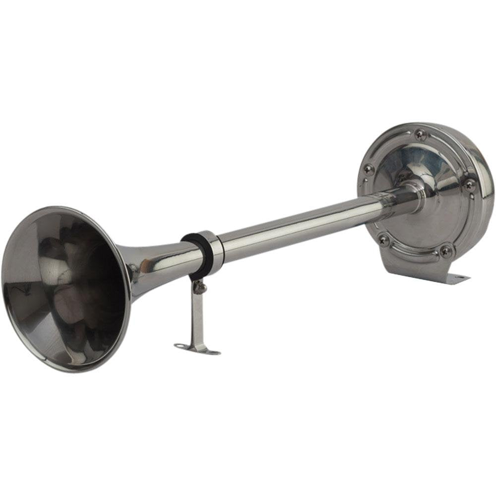 Sea-Dog Line - Maxblast 5 Amp 118 DB 12V Single 16" Trumpet Horn Stainless & Molded Motor Housing - 4315101