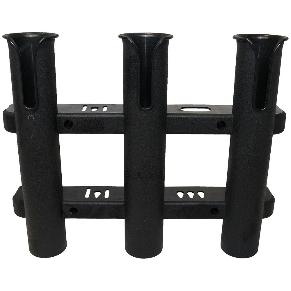 Sea-Dog Line - Black 3 Pole Side Mount Rod Holder Includes Hardware - 3250391