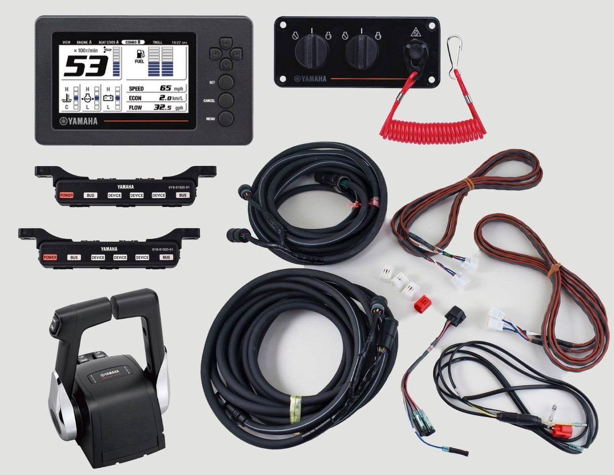 Yamaha - Command Link Twin Engine 6YC Display Kit with 704 Control Box - 6YC-0E83C-20-00