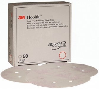 3M - Hookit Finishing Film Abrasive Disc 260L - 6 inch - Dust Free - P1200 Grade - 100 Pack - 01068