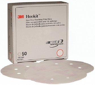 3M - Hookit Finishing Film Abrasive Disc 260L - 6 inch - Dust Free - P1000 Grade - 100 Pack - 01069