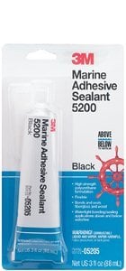 3M - Marine Adhesive Sealant 5200 - Black - 3 oz - 05205