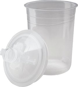 3M - PPS Lid & Liner Kit - Mini 6 oz - 200 Micron Full Diameter Filter - 50 Lids & Liners per Kit - 16114