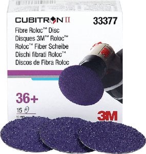 3M - Cubitron II Roloc Fibre Disc 786C - 3 in - 80+ Grit - 33392