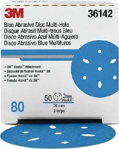 3M - Hookit Blue Abrasive Discs 321U - 5 inch - 220 Grit - 36162