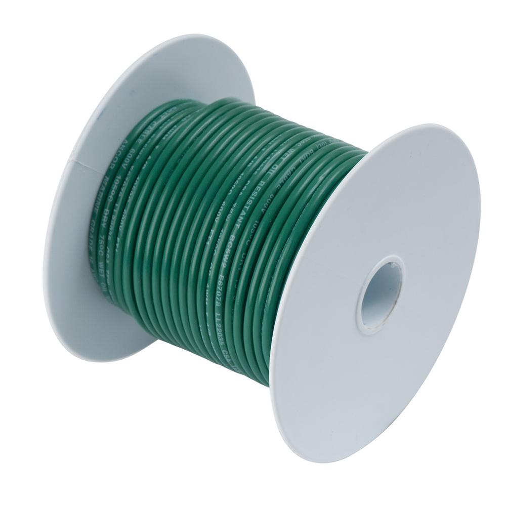Ancor Tinned Copper Wire - 6 AWG - Green - 25' - 112302