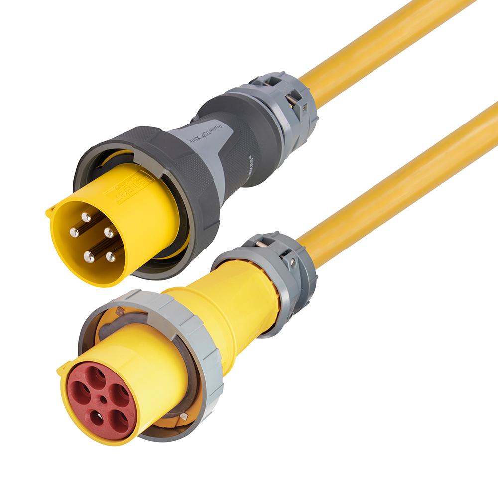 Marinco 100 Amp 120/208V 4-Pole, 5-Wire Shore Power Cable - No Neutral Wire - 75' - CS75IT5