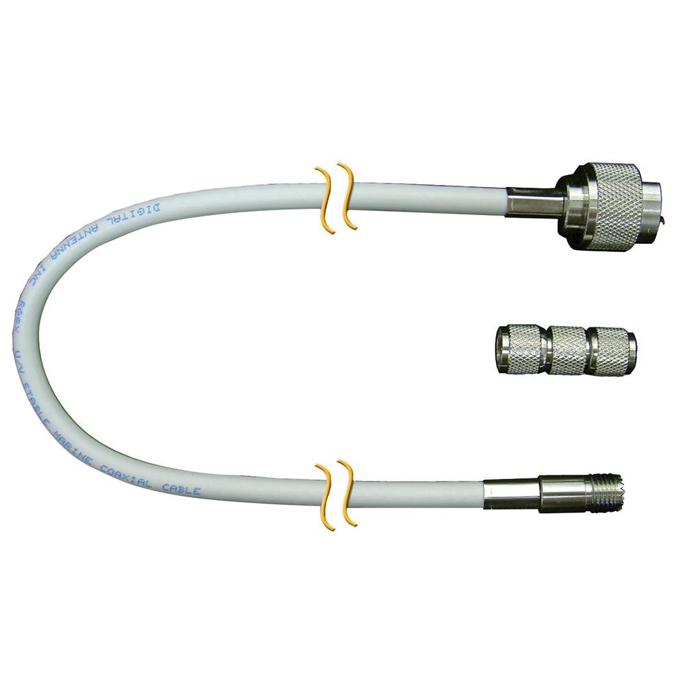 Digital Antenna RG-8X Cable w/N Male, Mini-UHF Female - 20' - C998-20