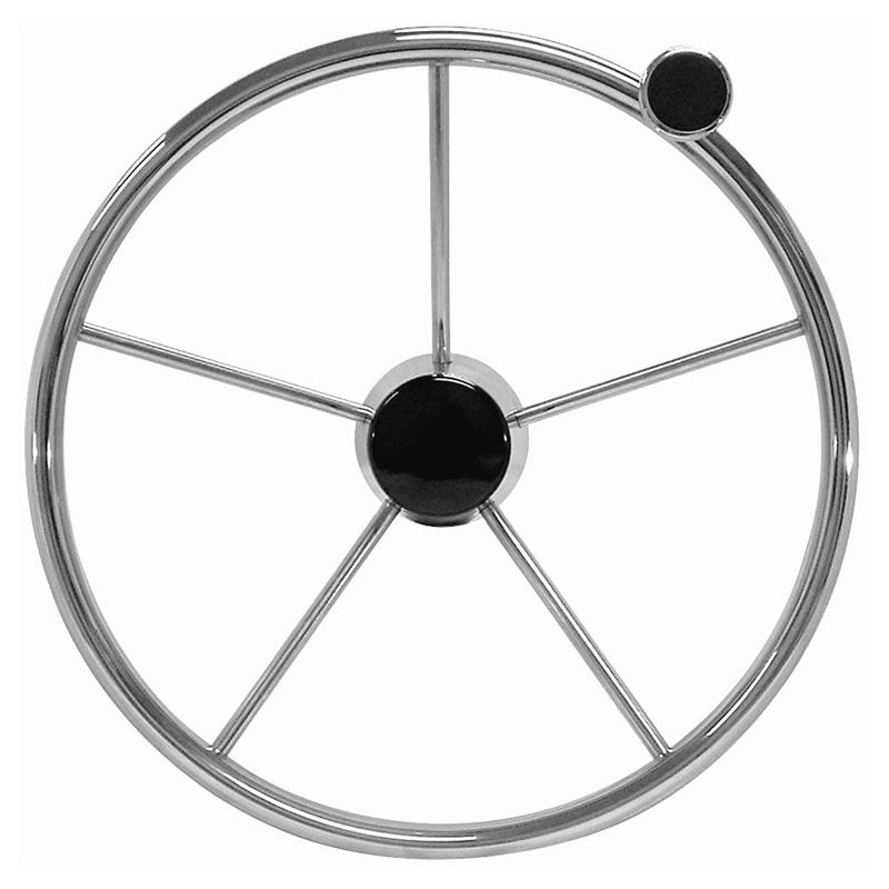 SS DSTR WHL W/KNB 13-1/2