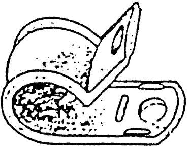 Helm Products, Inc - NYLON CABLE CLAMP 3/8 ID 18,NYLON CLAMPS - 7122C