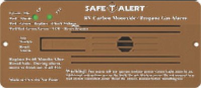 35 SERIES - DUAL PROPANE/LP AND CARBON MONOXIDE ALARM (SAFETALERT) - 35742BR