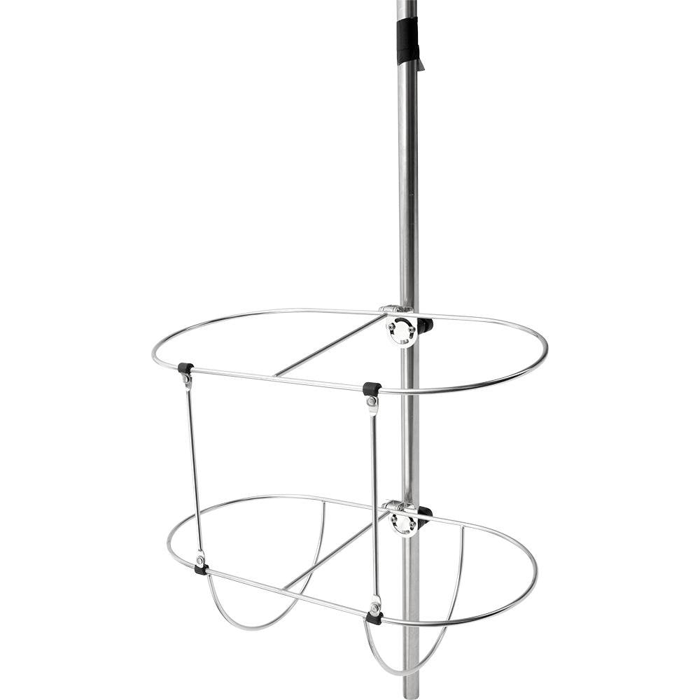 Sea-Dog Line - Rail Mount Dual Boat Fender Holder Storage Rack 7/8" to 1" - 3273611