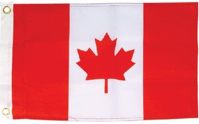 Sea Choice - 12" x 18" Nylon Print Dyed Canada Flag - 78221