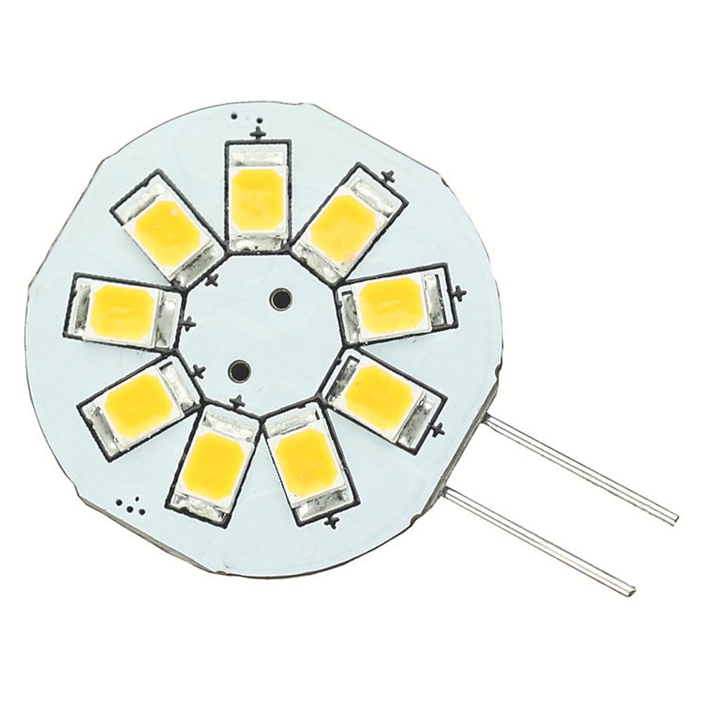 Lunasea G4 8 LED Side Pin Light Bulb - 12VAC or 10-30VDC/1.2W/123 Lumens - Warm White - LLB-216W-21-00