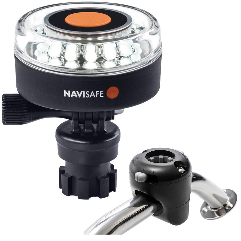 Navisafe Navilight 360 2NM White w/Navimount Base & Rail Mount - Black - 040KIT