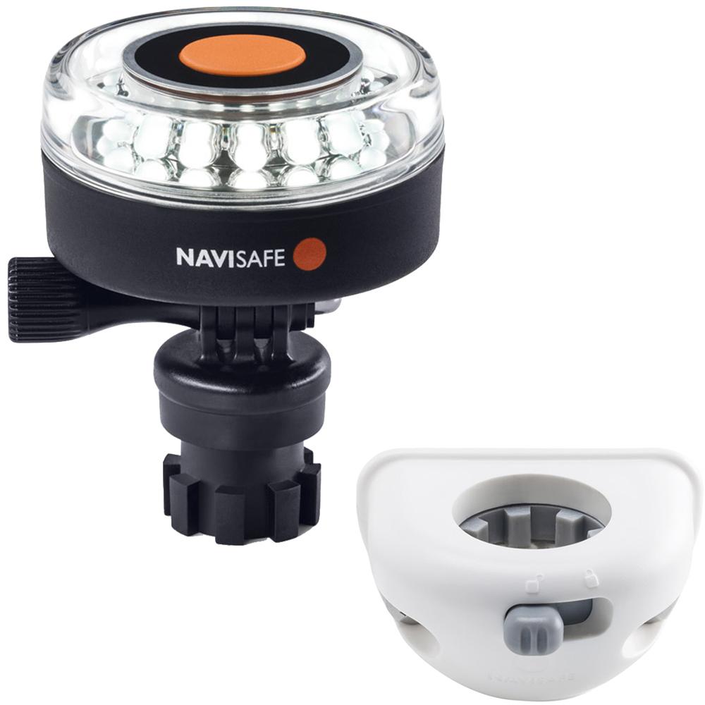 Navisafe Navilight 360 2NM White w/Navimount Base & Vertical Mount - White - 040KIT6
