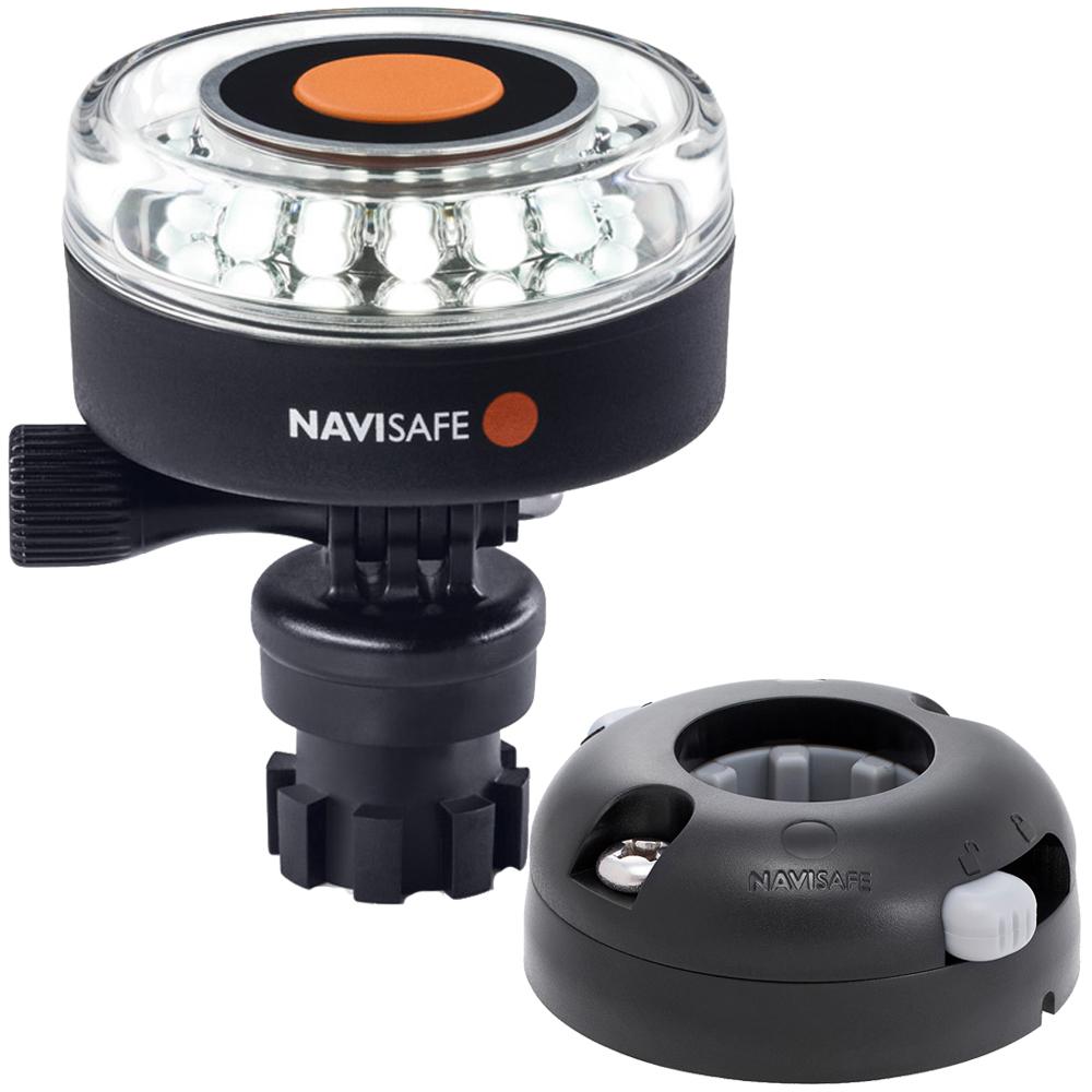 Navisafe Navilight 360 2NM White w/Navimount Base & Horizontal Mount - Black - 040KIT7
