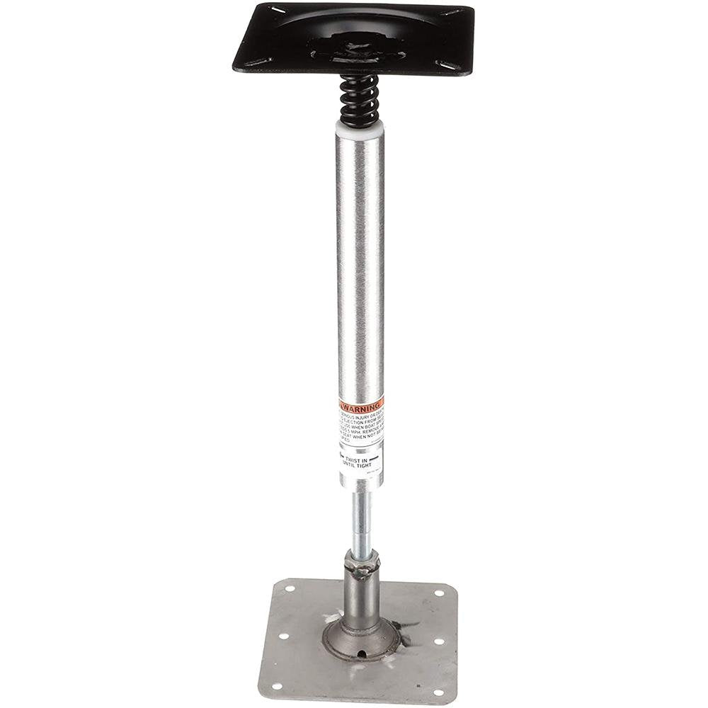Attwood SWIVL-EZE Lock'N-Pin 3/4" Pedestal Kit 13" Post 7" x 7" Stainless Steel Base Plate Threaded - 977339-T