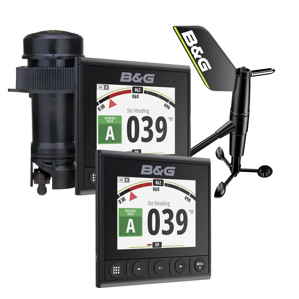 B&G Triton2 Speed, Depth & Wireless Wind System Pack - 2 Triton2 4.1" Color Display, DST810 Transducer, WS320 Wireless Wind Sensor & NMEA2000 Starter Kit - 000-14957-002