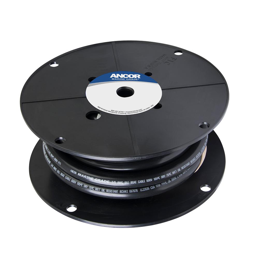 Ancor Tinned Copper Battery Cable, 3/0 AWG (81mm2) - Black - 100' - 118010