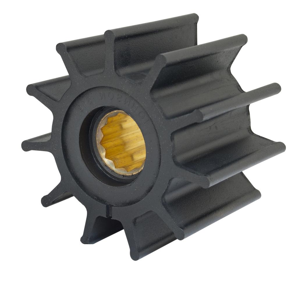 Jabsco Impeller Kit - 12 Blade - Neoprene - 3-3/4" Diameter - Brass Insert - Spline Drive - 17370-0001-P