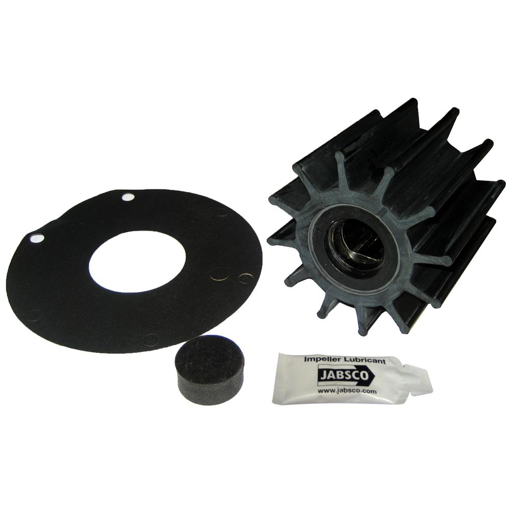 Jabsco Impeller Kit - 12 Blade - Neoprene - 3-3/4" Diameter - Plastic Insert - Double Flat Drive - 17935-0001-P