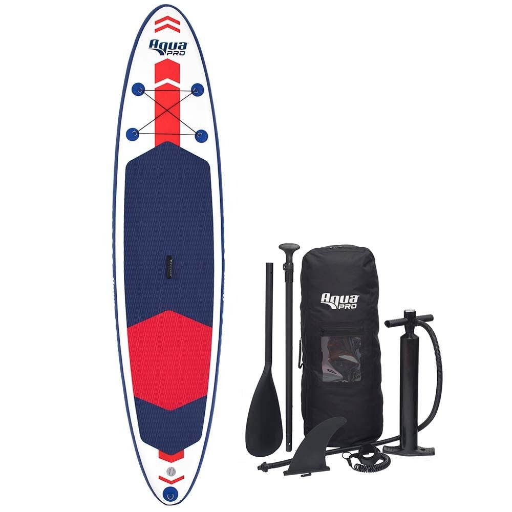 Aqua Leisure 11' Inflatable Stand-Up Paddleboard Drop Stitch w/Oversized Backpack f/Board & Accessories - APR20927