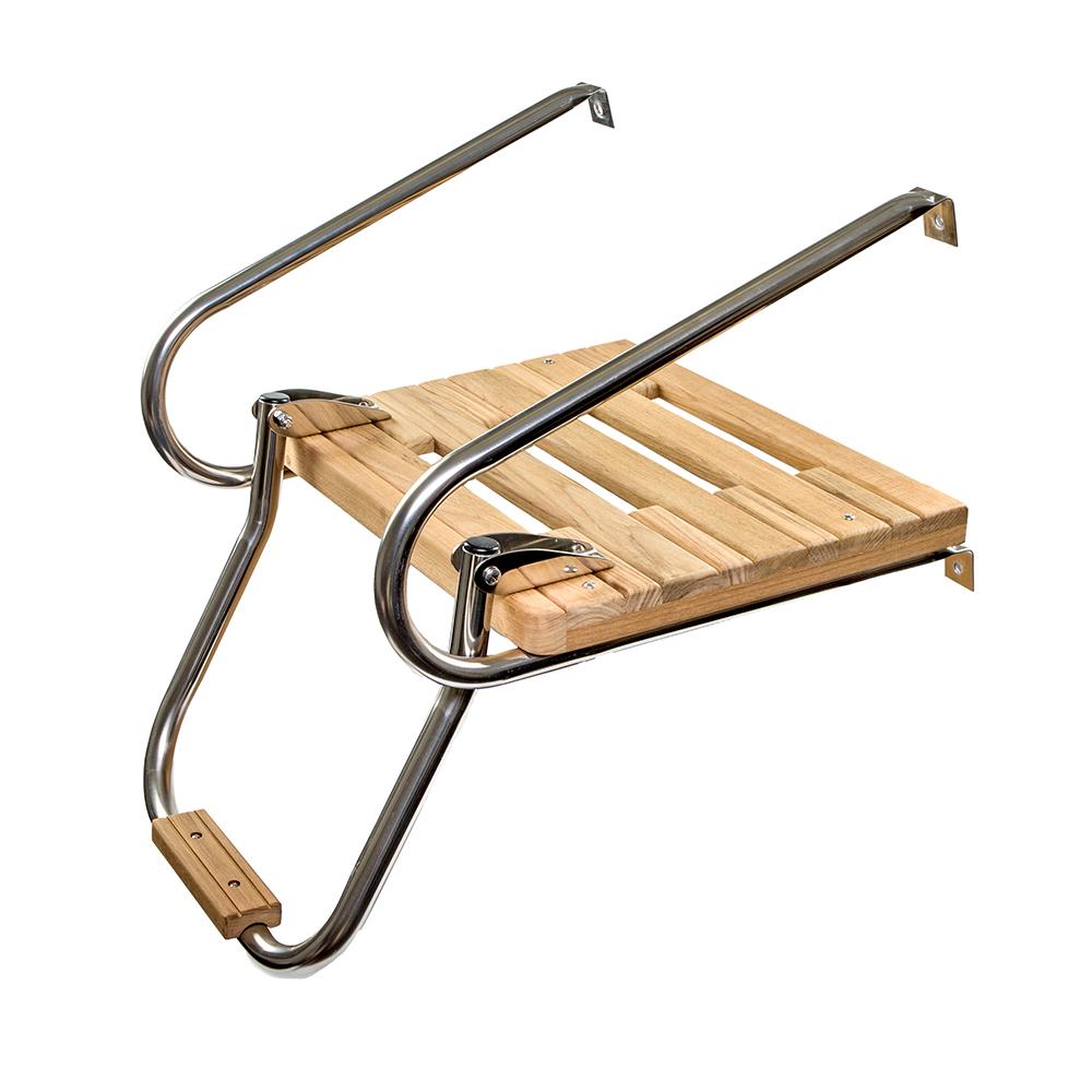 Whitecap Teak Swim Platform w/Ladder f/Inboard/Outboard Motors - 60903