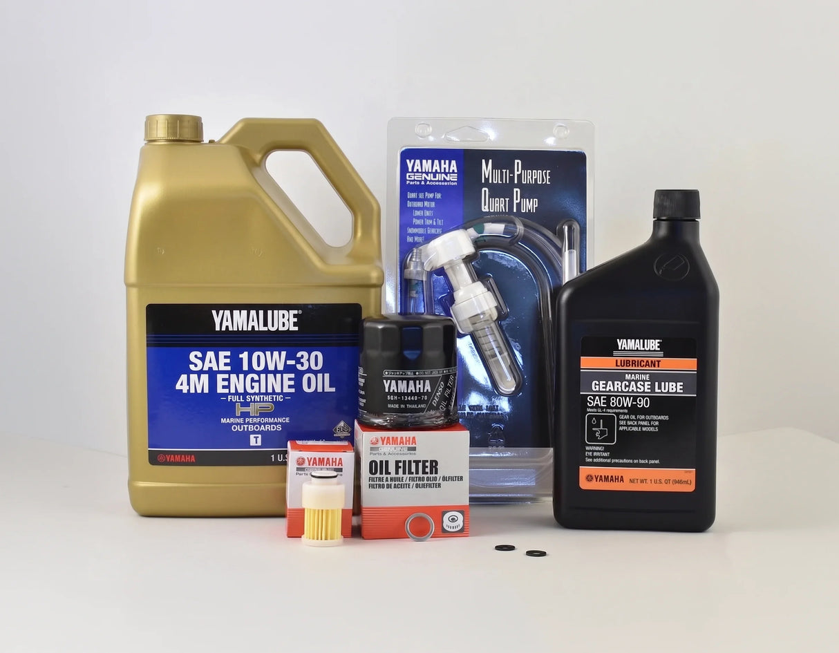 Yamaha F115 20 Hour Service Maintenance Kit - Yamalube 10W-30 Full Synthetic - 2000-2005