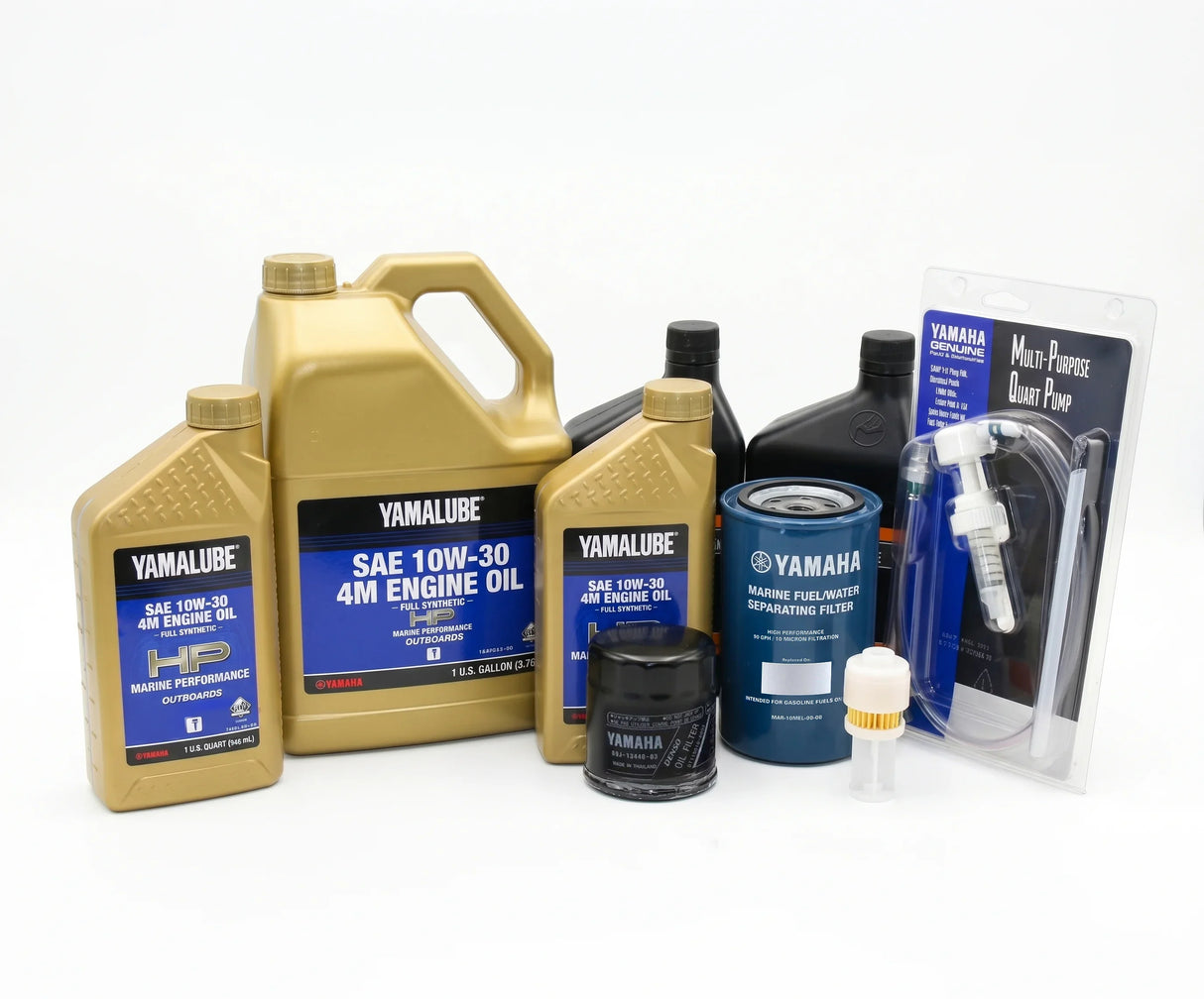 Yamaha F200 & F225 3.3L V6 20 Hour Service Maintenance Kit - Yamalube 10W-30 Full Synthetic - 2002-2005
