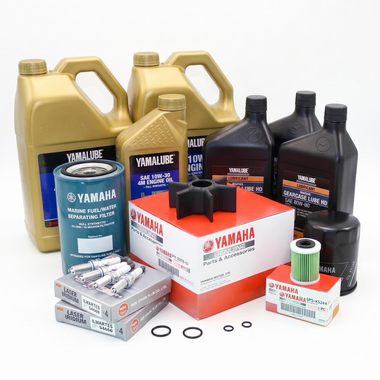 Yamaha XF425 100 Hour Service Maintenance Kit With Cooling - Yamalube 10W-30 Full Synthetic - All Models