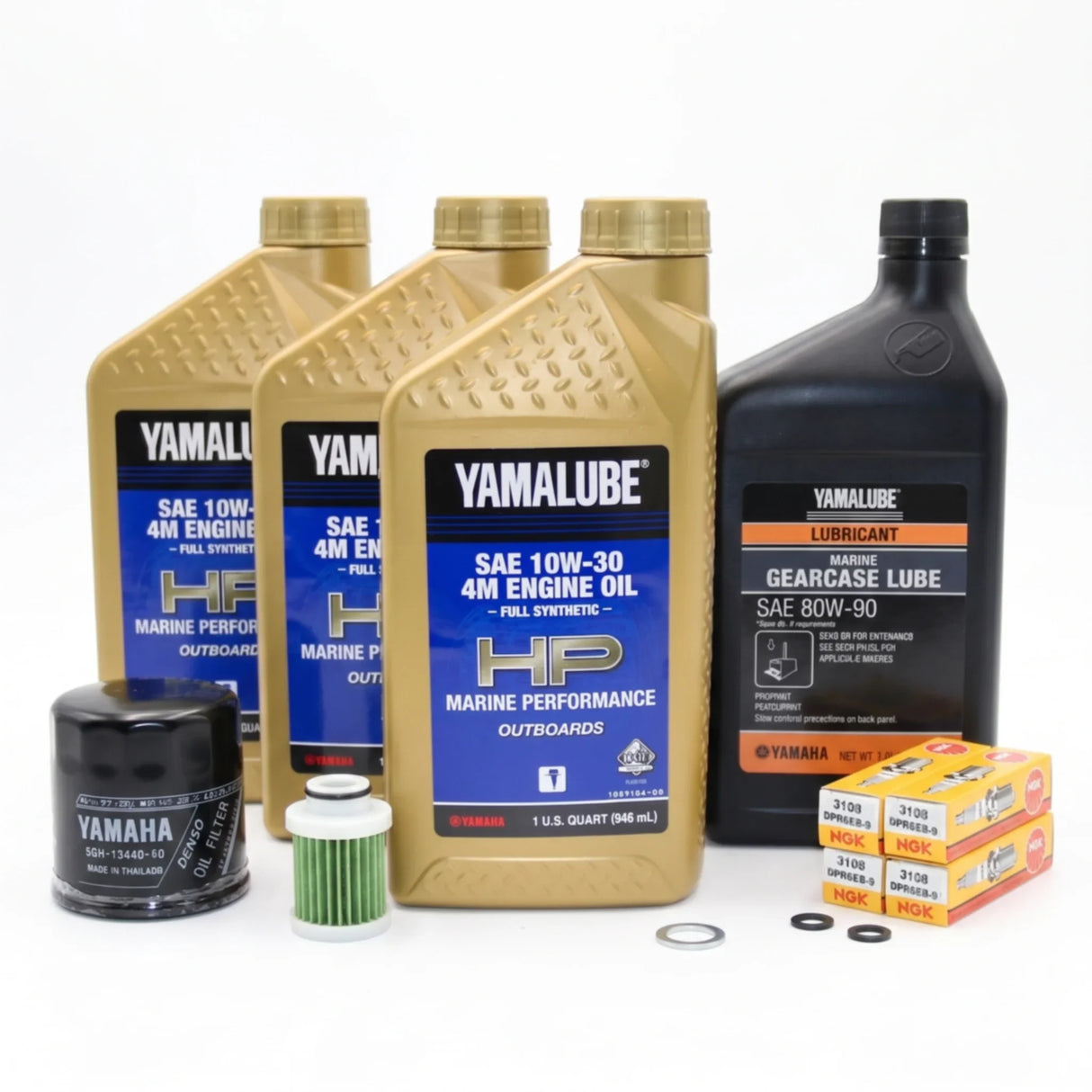 Yamaha T50 100 Hour Service Maintenance Kit - Yamalube 10W-30 Full Synthetic - 2007-Current