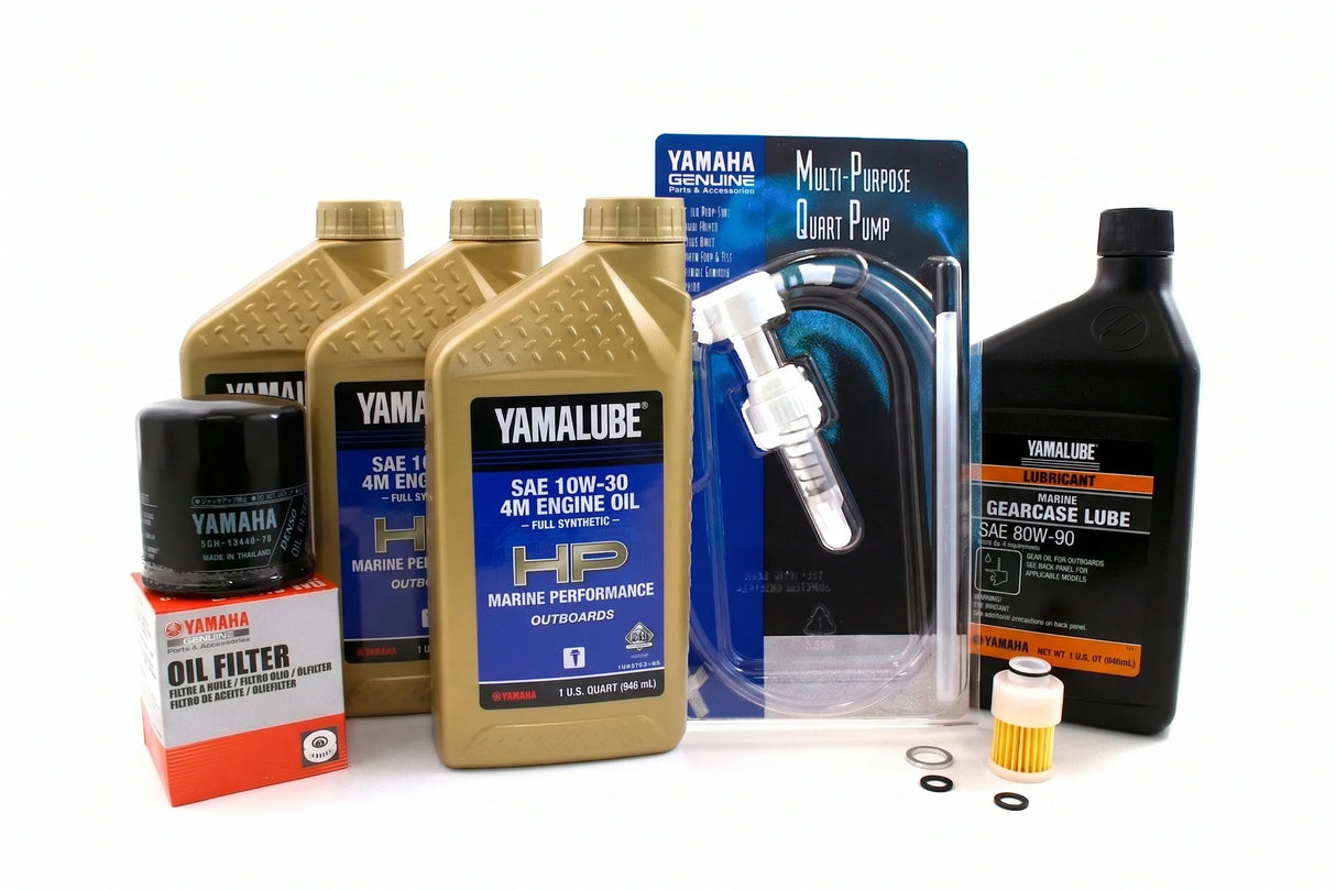 Yamaha F50 20 Hour Service Maintenance Kit - Yamalube 10W-30 Full Synthetic - 2005