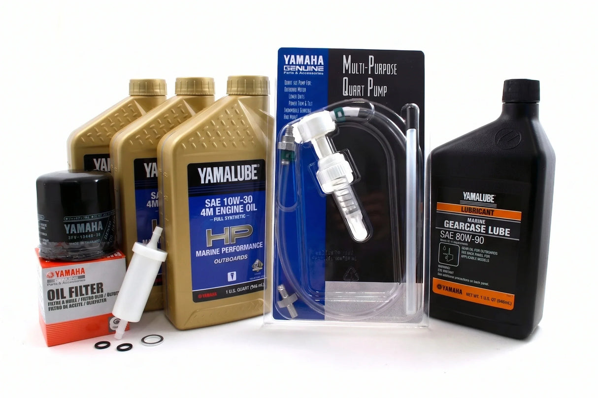 Yamaha F40 20 Hour Service Maintenance Kit Yamalube 10W-30 Full Synthetic - 2000