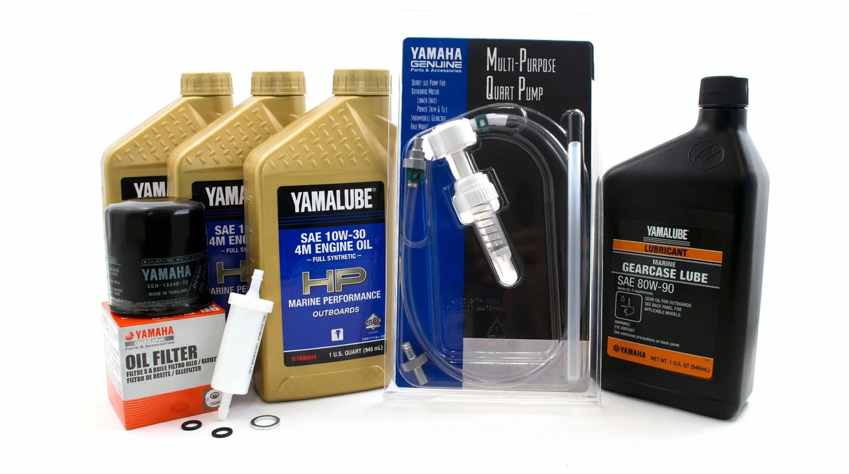 Yamaha F40, F40B 20 Hour Service Maintenance Kit Yamalube 10W-30 Full Synthetic - 2001-2008