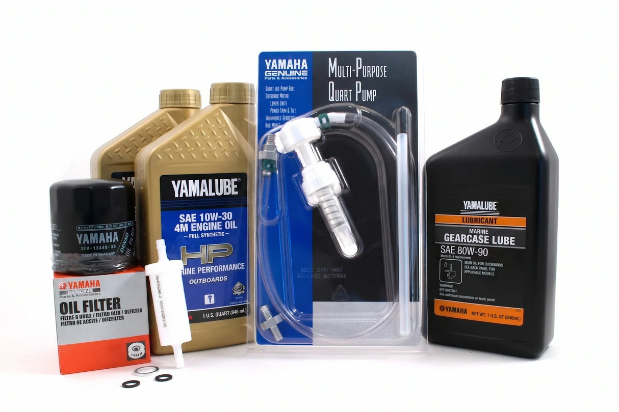 Yamaha F25 20 Hour Service Maintenance Kit Yamalube 10W-30 Full Synthetic - 1998-1999